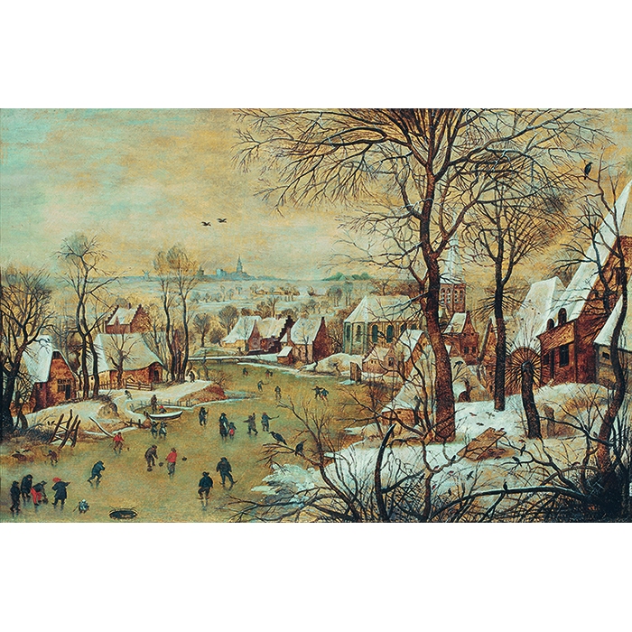 Питер Брейгель Младший, Зимний пейзаж с ловушкой для птиц