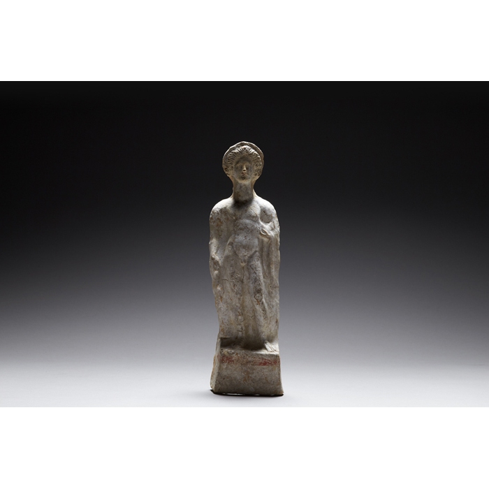Статуэтка юноши с петухом. Вторая половина V века до н. э. Беотия, Древняя Греция